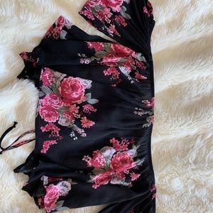 Off the shoulder floral top